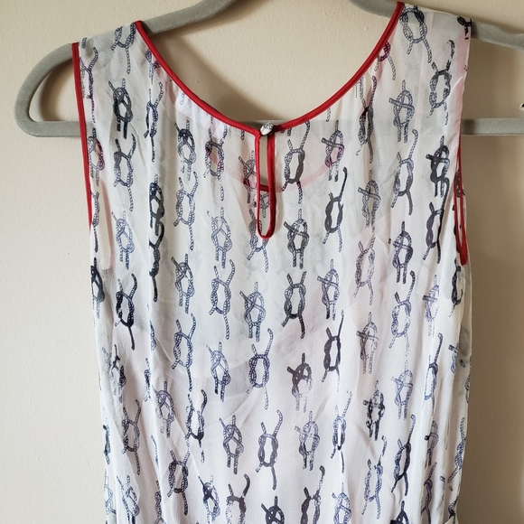 Red Valentino Nautical Knots dress size 38 - Picture 6 of 8